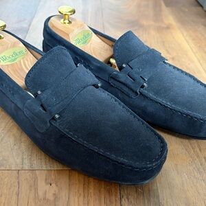 Tod's Navy Suede City Gomino Loafers